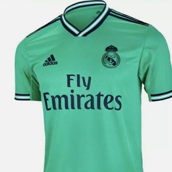 Soccer Adidas Real Madrid 3rd Jersey Mint Green Soccer Adidas Real Madrid 3rd Jersey Mint Green